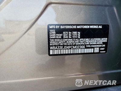 Zdjęcie 12 z 12 samochodu: 2023 BMW 760 XI VIN:WBA33EJ04PCM02366 - miniatura