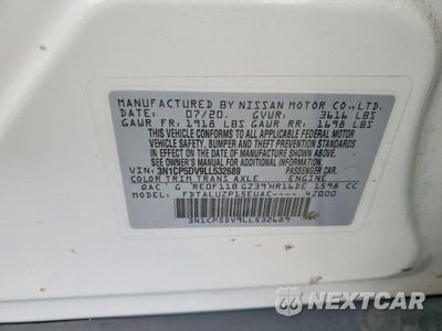 Zdjęcie 12 z 12 samochodu: 2020 NISSAN KICKS SR VIN:3N1CP5DV9LL532689 - miniatura