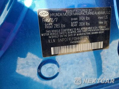 Zdjęcie 12 z 12 samochodu: 2017 HYUNDAI ELANTRA SE VIN:5NPD74LF0HH192121 - miniatura