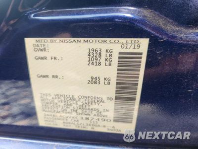 Zdjęcie 13 z 13 samochodu: 2019 NISSAN ALTIMA SR VIN:1N4BL4CV2KC187490 - miniatura