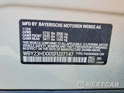Zdjęcie 12 z 12 samochodu: 2025 BMW I4 EDRIVE 40 VIN:WBY23HD00SFU37147 - miniatura