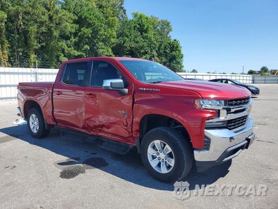 Czwarte zdjęcie samochodu z boku: 2021 CHEVROLET SILVERADO C1500 LT VIN:3GCPWCED7MG444374 - miniatura