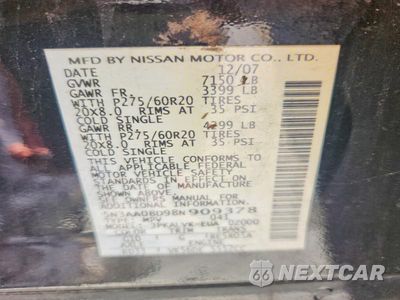 Zdjęcie 14 z 14 samochodu: 2008 INFINITI QX56 BASE VIN:5N3AA08D98N909378 - miniatura