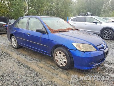 Czwarte zdjęcie samochodu z boku: 2004 HONDA CIVIC DX VP VIN:2HGES16394H573425 - miniatura