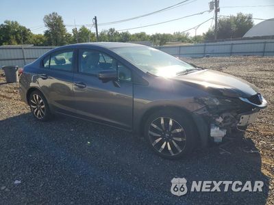 Czwarte zdjęcie samochodu z boku: 2015 HONDA CIVIC EXL VIN:19XFB2F90FE218283 - miniatura