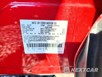 Zdjęcie 13 z 13 samochodu: 2022 FORD EDGE SEL VIN:2FMPK4J98NBA73356 - miniatura