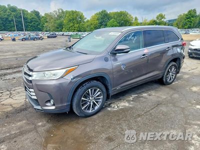 2017 TOYOTA HIGHLANDER HYBRID XLE 5TDJGRFH5HS026619 - główne zdjęcie licytacji z USA - miniatura