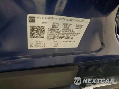 Zdjęcie 13 z 13 samochodu: 2022 CHEVROLET EQUINOX LT VIN:3GNAXKEV4NL266638 - miniatura