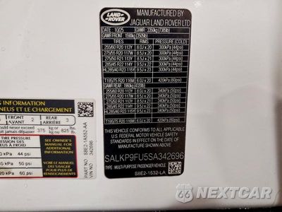 Zdjęcie 14 z 14 samochodu: 2025 LAND ROVER RANGE ROVER SE VIN:SALKP9FU5SA342696 - miniatura