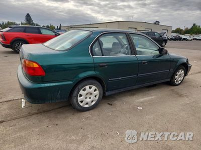 Trzecie zdjęcie samochodu z tyłu: 2000 HONDA CIVIC LX VIN:2HGEJ6675YH600631 - miniatura