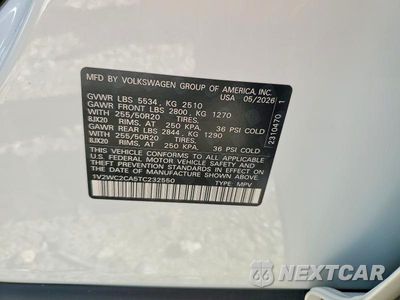 Zdjęcie 13 z 13 samochodu: 2026 VOLKSWAGEN ATLAS CROSS SPORT SE VIN:1V2WC2CA5TC232550 - miniatura