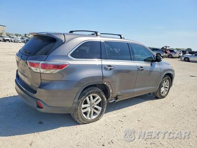 Trzecie zdjęcie samochodu z tyłu: 2016 TOYOTA HIGHLANDER LE VIN:5TDZARFH6GS023005 - miniatura