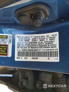 Zdjęcie 12 z 12 samochodu: 2006 HONDA CIVIC EX VIN:1HGFA16846L004717 - miniatura
