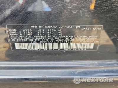 Zdjęcie 13 z 13 samochodu: 2019 SUBARU IMPREZA VIN:4S3GTAA6XK3724228 - miniatura