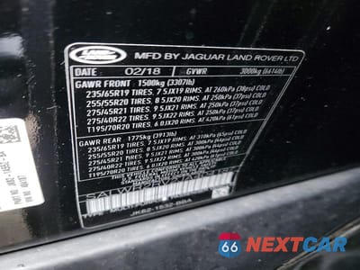 Zdjęcie 13 z 13 samochodu: 2018 LAND ROVER RANGE ROVER SPORT HSE VIN:SALWR2RV2JA404187 - miniatura