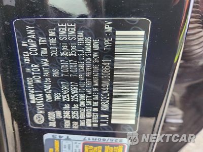Zdjęcie 13 z 13 samochodu: 2021 HYUNDAI TUCSON SE VIN:KM8J2CA44MU308641 - miniatura