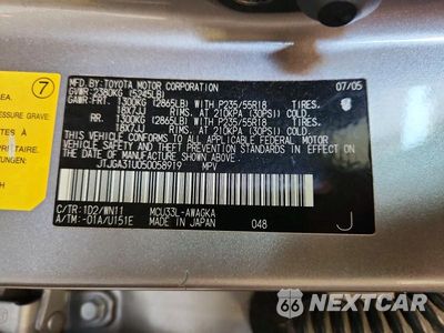 Zdjęcie 13 z 13 samochodu: 2005 LEXUS RX 330 VIN:JTJGA31U050058919 - miniatura