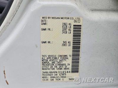 Zdjęcie 12 z 12 samochodu: 2023 NISSAN ALTIMA S VIN:1N4BL4BV4PN314544 - miniatura