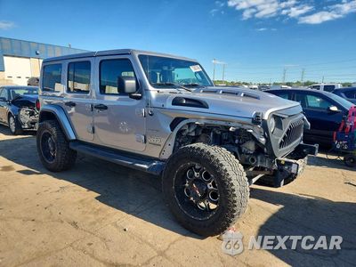 Czwarte zdjęcie samochodu z boku: 2019 JEEP WRANGLER UNLIMITED SAHARA VIN:1C4HJXEG6KW599923 - miniatura
