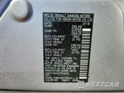 Zdjęcie 13 z 13 samochodu: 2020 NISSAN ROGUE SV VIN:KNMAT2MV9LP508461 - miniatura