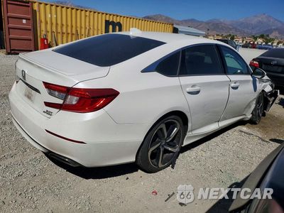 Trzecie zdjęcie samochodu z tyłu: 2019 HONDA ACCORD SPORT VIN:1HGCV2F39KA018281 - miniatura