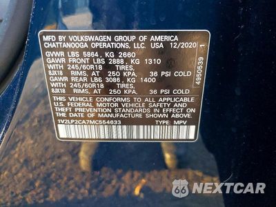 Zdjęcie 13 z 13 samochodu: 2021 VOLKSWAGEN ATLAS SE VIN:1V2LP2CA7MC554633 - miniatura