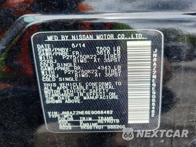 Zdjęcie 13 z 13 samochodu: 2014 INFINITI QX80 BASE VIN:JN8AZ2NE6E9068482 - miniatura
