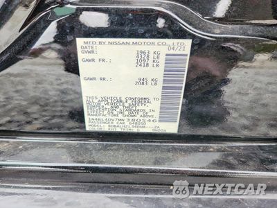 Zdjęcie 12 z 12 samochodu: 2021 NISSAN ALTIMA SV VIN:1N4BL4DV7MN380546 - miniatura