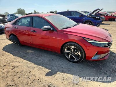 Czwarte zdjęcie samochodu z boku: 2023 HYUNDAI ELANTRA LIMITED VIN:5NPLP4AG3PH114020 - miniatura