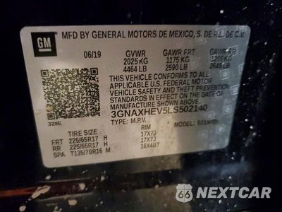Zdjęcie 13 z 13 samochodu: 2020 CHEVROLET EQUINOX LS VIN:3GNAXHEV5LS502140 - miniatura