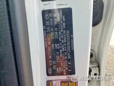 Zdjęcie 12 z 12 samochodu: 2019 KIA FORTE LXS VIN:3KPF24AD3KE029399 - miniatura