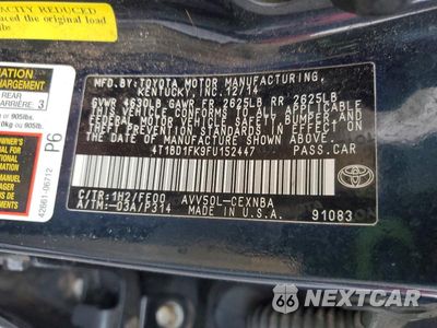 Zdjęcie 12 z 12 samochodu: 2015 TOYOTA CAMRY HYBRID LE VIN:4T1BD1FK9FU152447 - miniatura