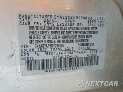 Zdjęcie 13 z 13 samochodu: 2016 NISSAN SENTRA SV VIN:3N1AB7AP6GY286605 - miniatura