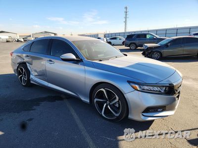 Czwarte zdjęcie samochodu z boku: 2020 HONDA ACCORD SPORT VIN:1HGCV1F34LA139215 - miniatura