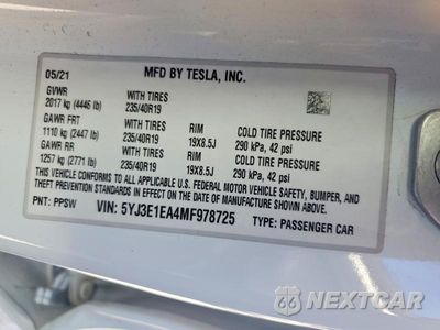 Zdjęcie 13 z 13 samochodu: 2021 TESLA MODEL 3 VIN:5YJ3E1EA4MF978725 - miniatura