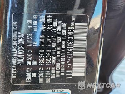 Zdjęcie 12 z 12 samochodu: 2012 HYUNDAI SANTA FE LIMITED VIN:5XYZK4AG1CG130968 - miniatura