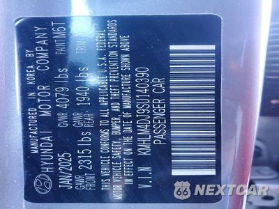 Zdjęcie 13 z 13 samochodu: 2025 HYUNDAI ELANTRA HYBRID BLUE VIN:KMHLM4DJ9SU140390 - miniatura