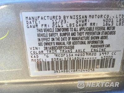 Zdjęcie 12 z 12 samochodu: 2024 NISSAN SENTRA SV VIN:3N1AB8CV8RY244098 - miniatura