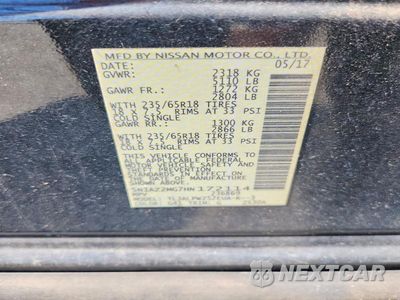 Zdjęcie 14 z 14 samochodu: 2017 NISSAN MURANO S VIN:5N1AZ2MG7HN172114 - miniatura