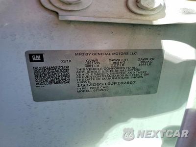 Zdjęcie 12 z 12 samochodu: 2018 CHEVROLET MALIBU LT VIN:1G1ZD5ST0JF182807 - miniatura