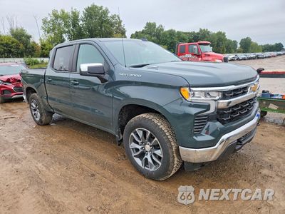 Czwarte zdjęcie samochodu z boku: 2025 CHEVROLET SILVERADO K1500 LT-L VIN:1GCPKKEK9SZ336209 - miniatura
