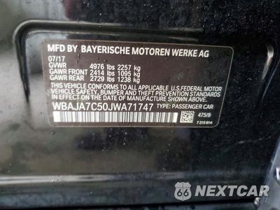 Zdjęcie 12 z 12 samochodu: 2018 BMW 530 XI VIN:WBAJA7C50JWA71747 - miniatura
