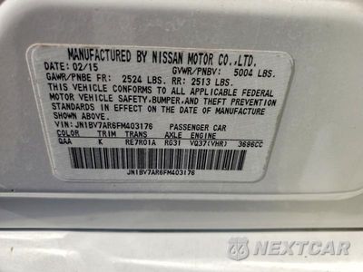 Zdjęcie 12 z 12 samochodu: 2015 INFINITI Q50 BASE VIN:JN1BV7AR6FM403176 - miniatura
