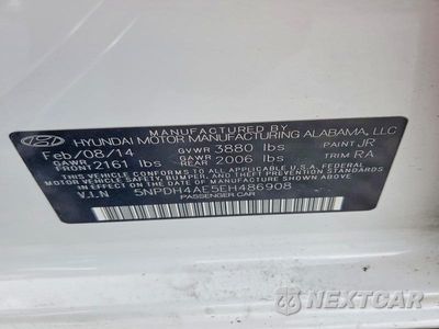 Zdjęcie 12 z 12 samochodu: 2014 HYUNDAI ELANTRA LIMITED VIN:5NPDH4AE5EH486908 - miniatura