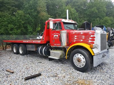 Czwarte zdjęcie samochodu z boku: 1988 PETERBILT 379 ROLLBACK TOW TRUCK VIN:1XP5D29X4JN261527 - miniatura