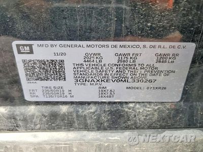 Zdjęcie 13 z 13 samochodu: 2021 CHEVROLET EQUINOX LT VIN:3GNAXKEV0ML330267 - miniatura