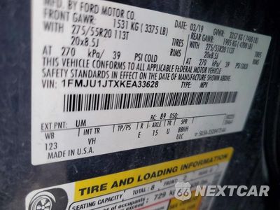 Zdjęcie 13 z 13 samochodu: 2019 FORD EXPEDITION XLT VIN:1FMJU1JTXKEA33628 - miniatura