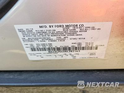 Zdjęcie 12 z 12 samochodu: 2019 FORD ECOSPORT SE VIN:MAJ3S2GEXKC282563 - miniatura