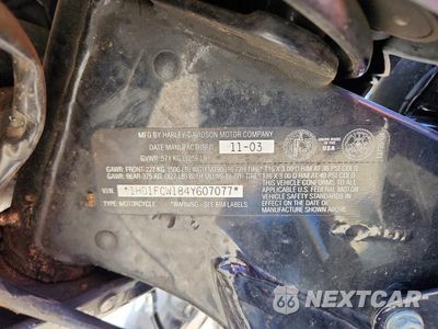 Zdjęcie 9 z 9 samochodu: 2004 HARLEY-DAVIDSON FLHTCUI VIN:1HD1FCW184Y607077 - miniatura