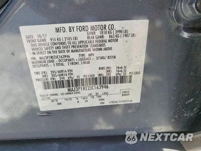 Zdjęcie 13 z 13 samochodu: 2018 FORD ECOSPORT S VIN:MAJ3P1RE2JC163946 - miniatura